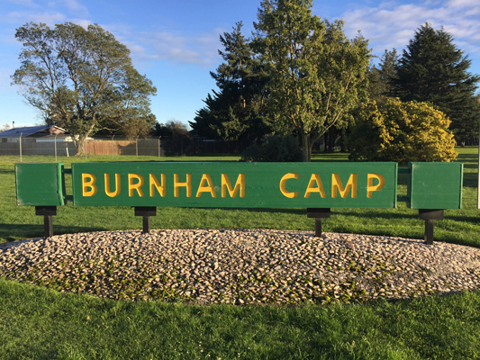 Burnham Camp gate