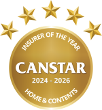 Canstar 2024-2026 5-Star Home & Contents Award